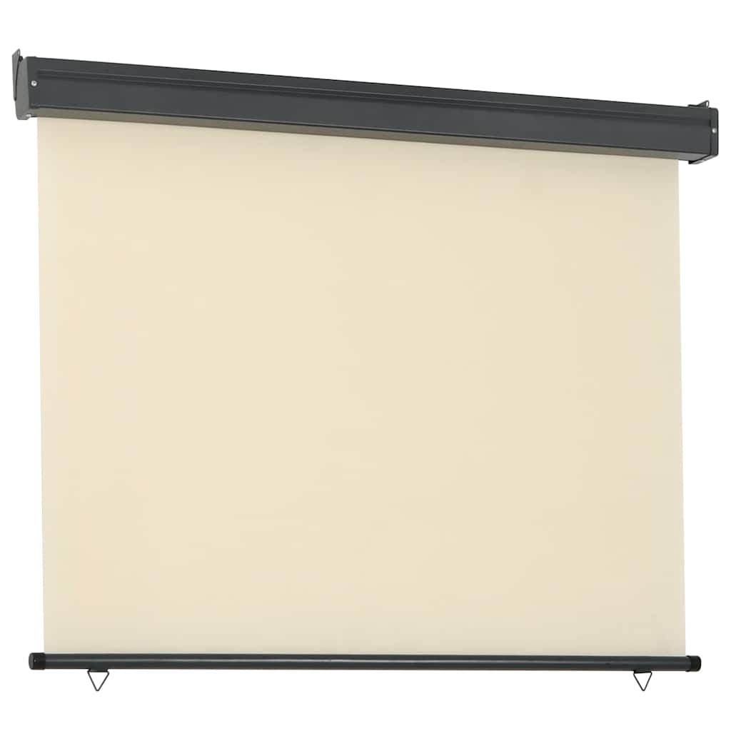 Balcony Side Awning 125x250 cm Cream