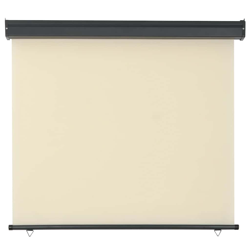 Balcony Side Awning 125x250 cm Cream