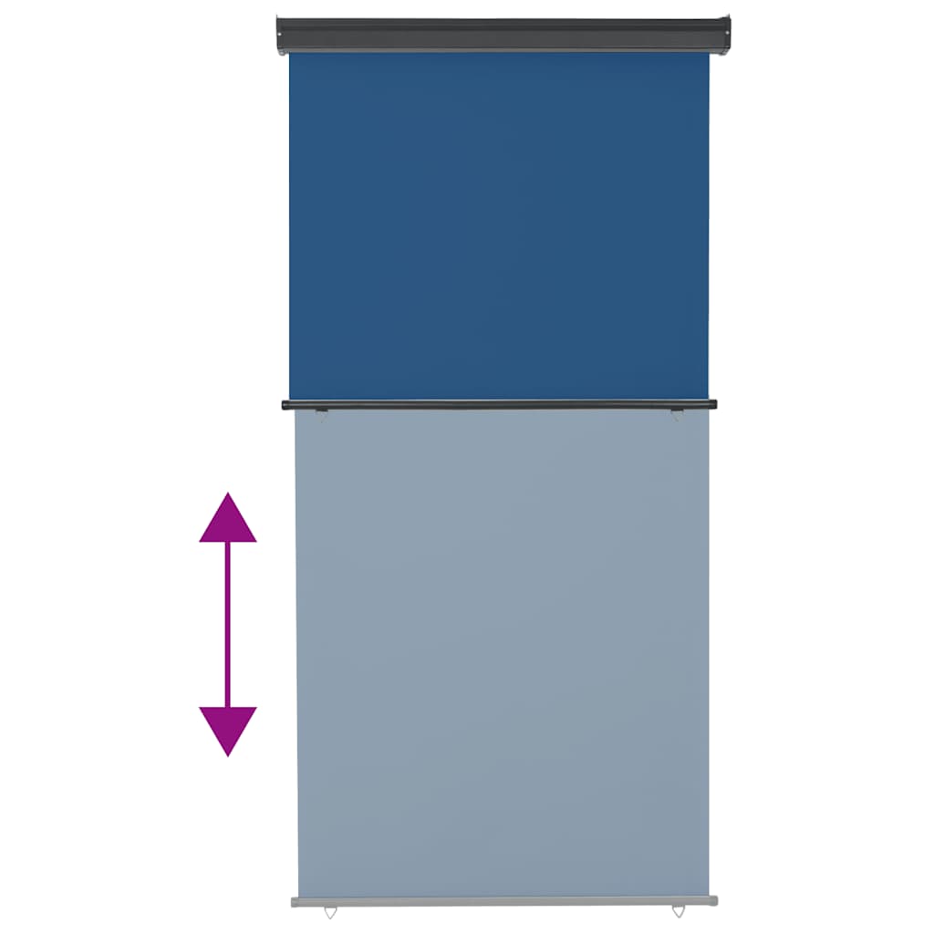 Balcony Side Awning 125x250 cm Blue