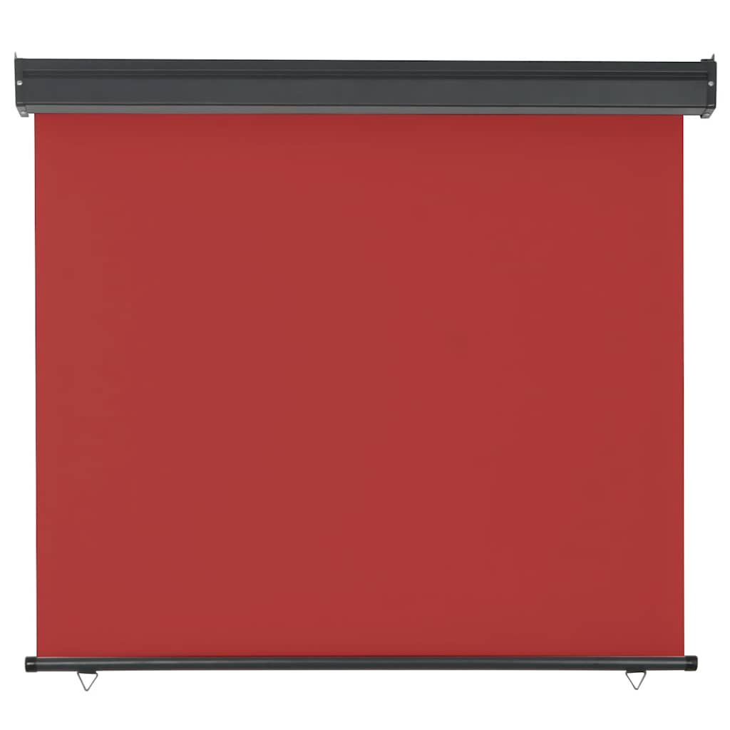 Balcony Side Awning 125x250 cm Red