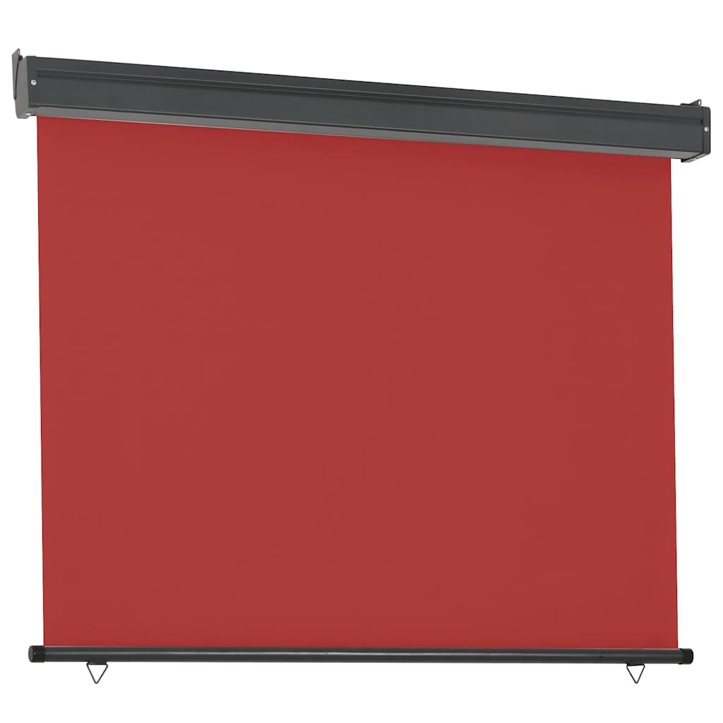 Balcony Side Awning 125x250 cm Red