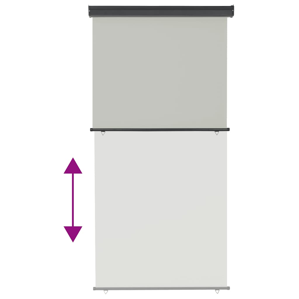 Balcony Side Awning 125x250 cm Grey