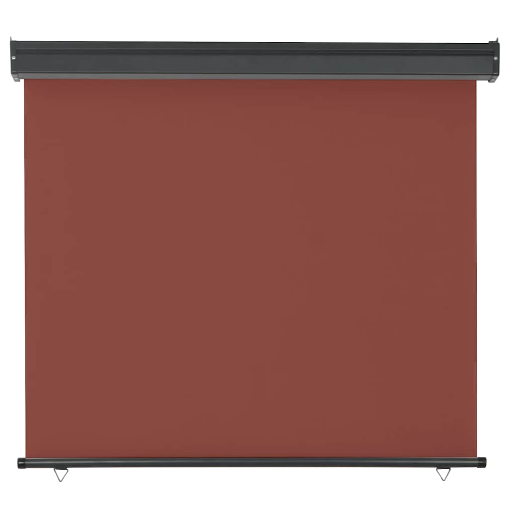 Balcony Side Awning 125x250 cm Brown