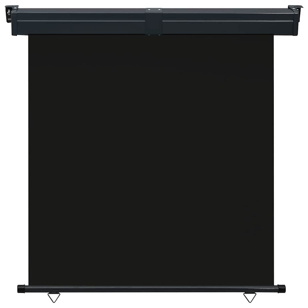 Balcony Side Awning | Black | Steel, aluminium, polyester | 175x250 cm