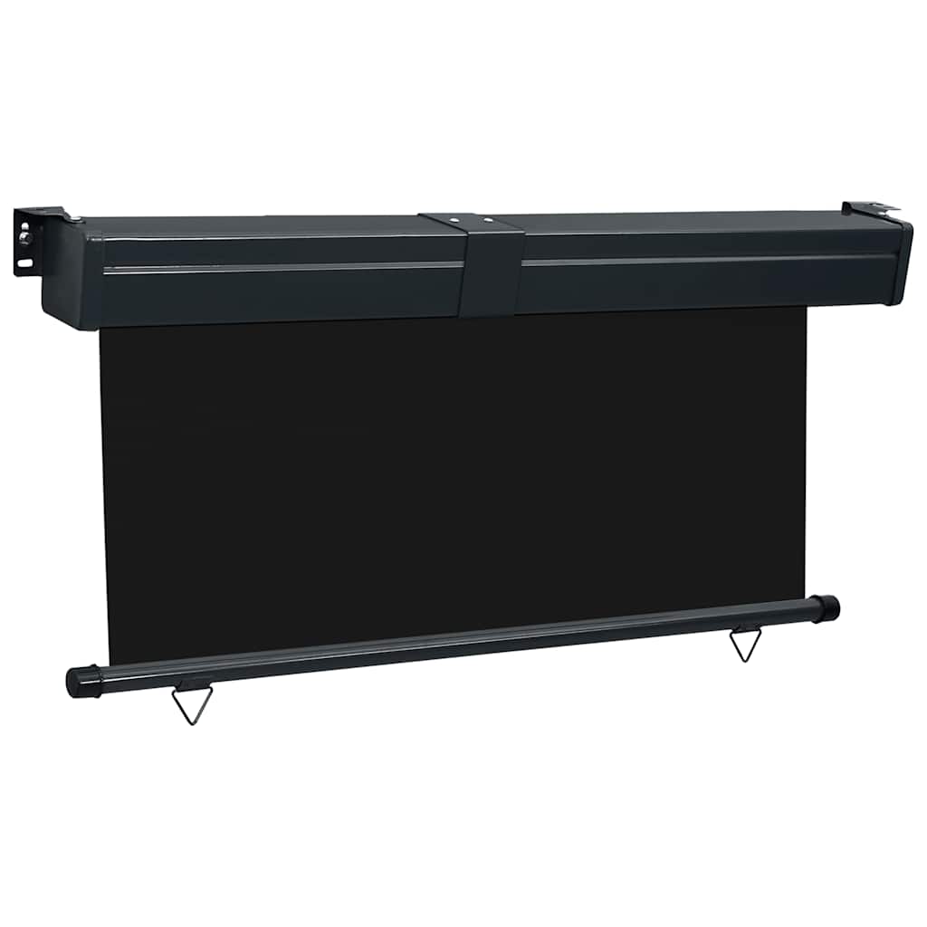 Balcony Side Awning | Black | Steel, aluminium, polyester | 175x250 cm