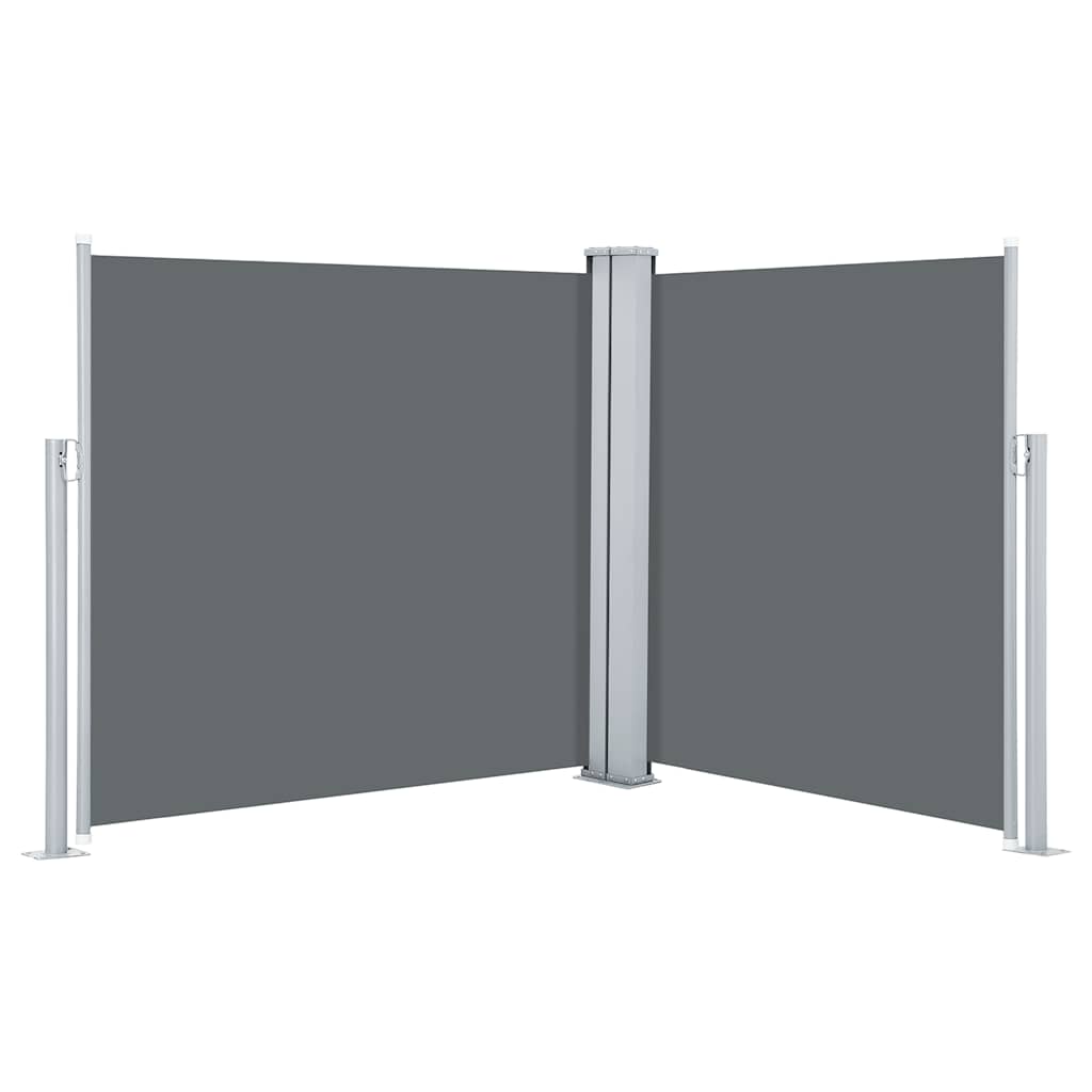 Side Awning | Anthracite | Polyester with PU coating | 100 x 600 cm