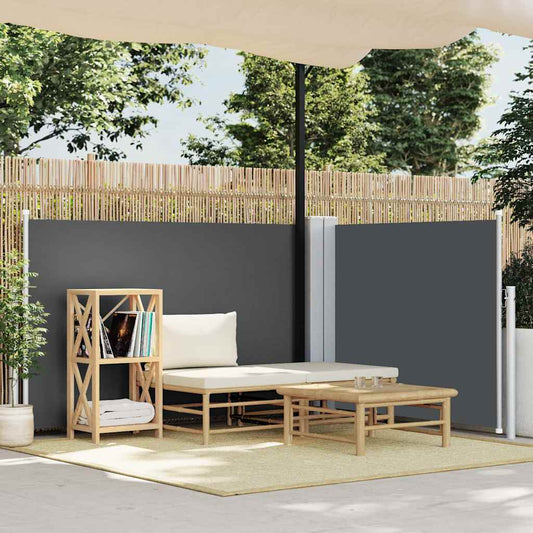 Side Awning | Anthracite | Polyester with PU coating | 100 x 600 cm