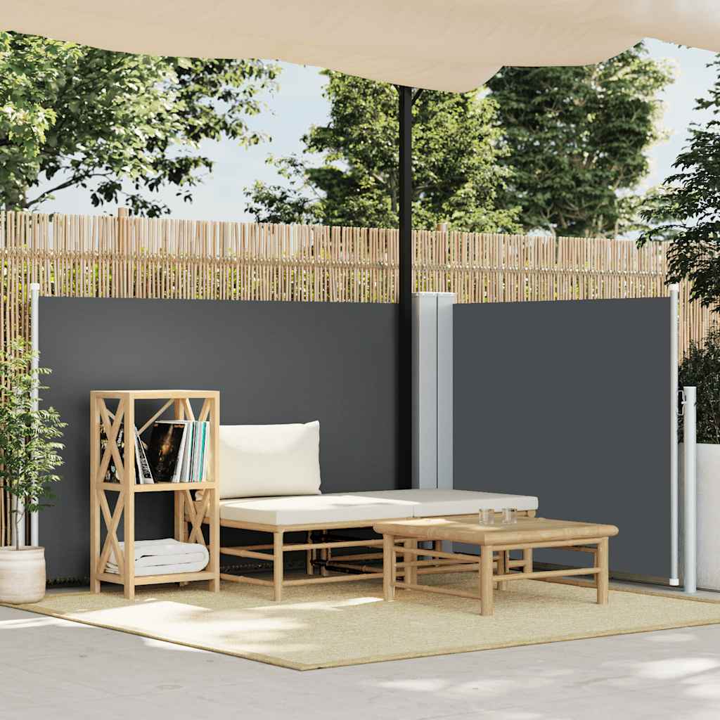 Retractable Side Awning Anthracite 100x600 cm
