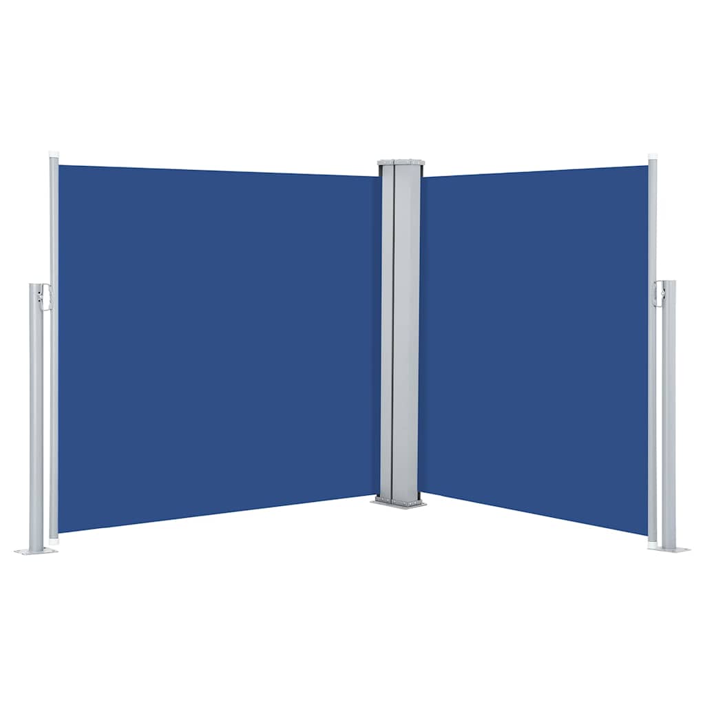 48446 vidaXL Retractable Side Awning Blue 100x600 cm
