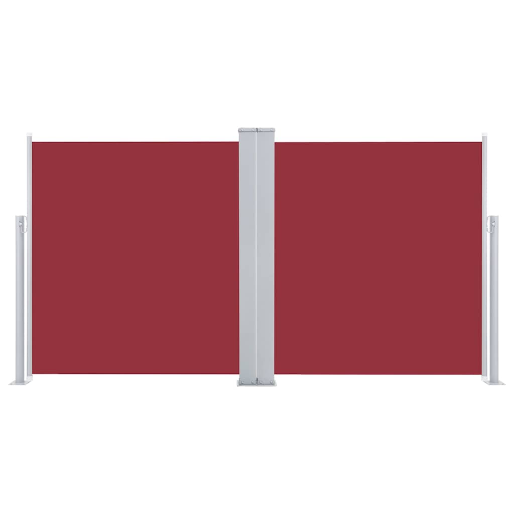 48447 vidaXL Retractable Side Awning Red 100x600 cm