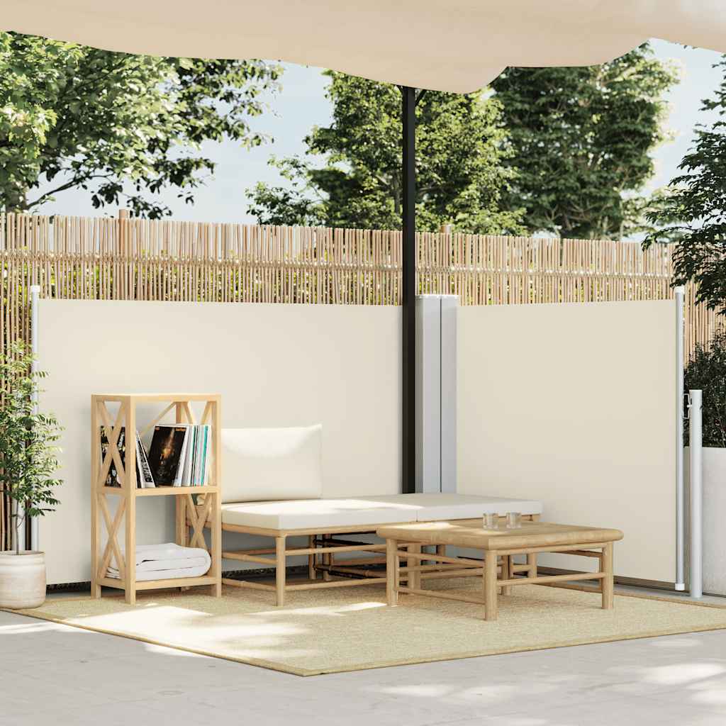 Retractable Side Awning Cream 120x600 cm