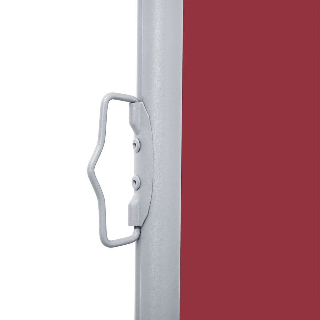 Retractable Side Awning Red 120x600 cm
