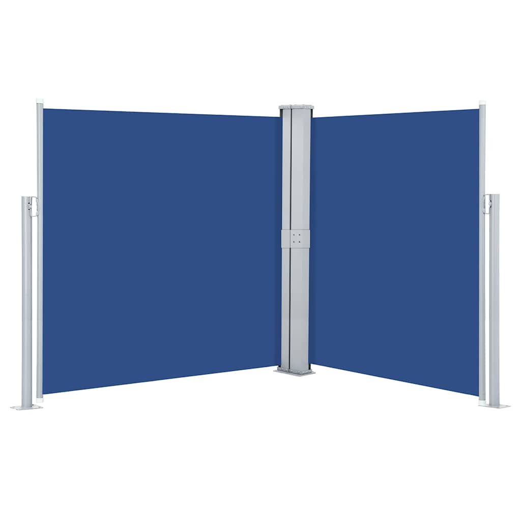 48458 vidaXL Retractable Side Awning Blue 140x600 cm