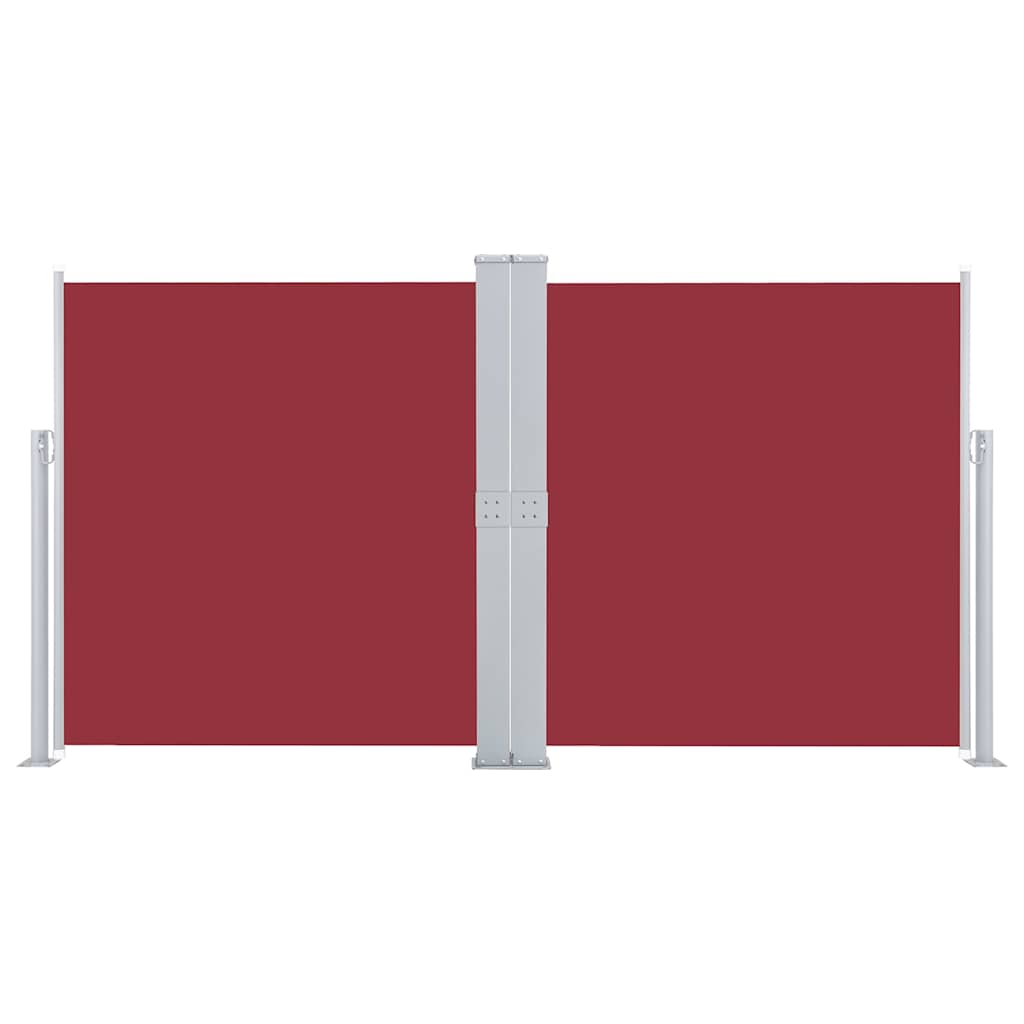 48459 vidaXL Retractable Side Awning Red 140x600 cm