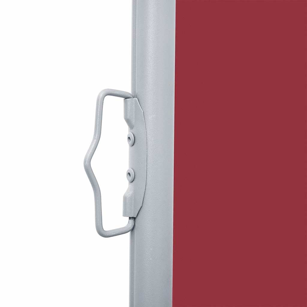 48459 vidaXL Retractable Side Awning Red 140x600 cm