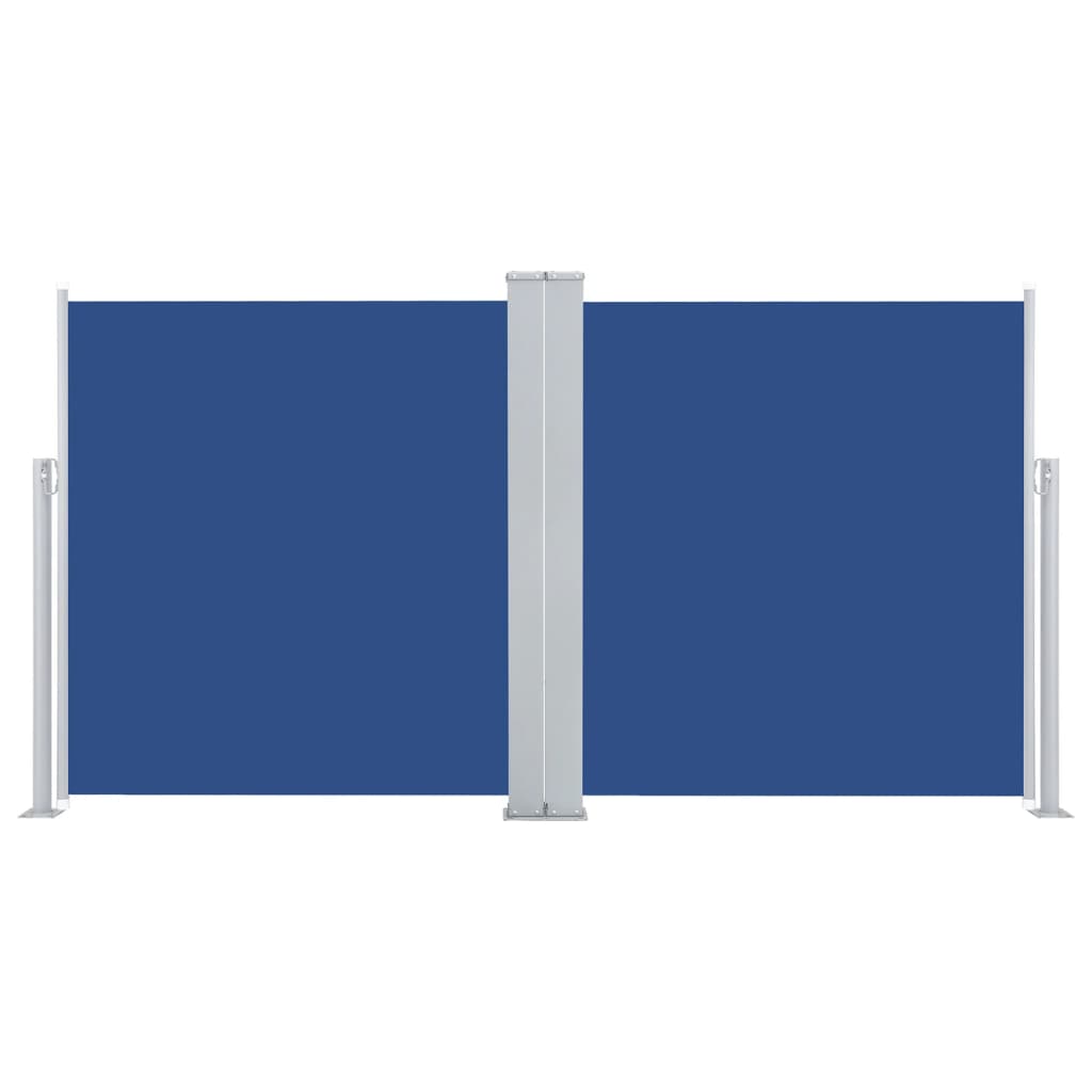 vidaXL Retractable Side Awning Blue 160x600 cm