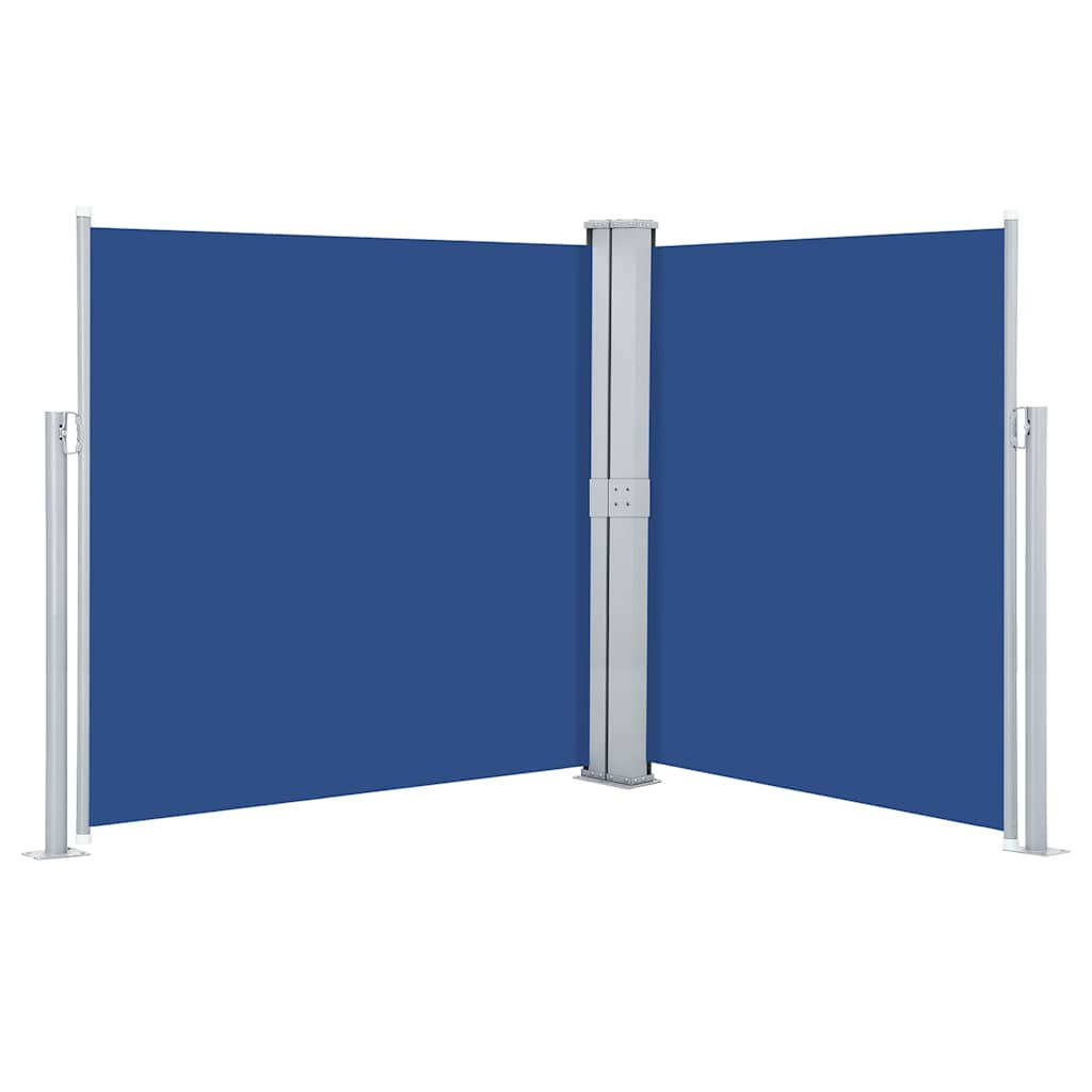 48464 vidaXL Retractable Side Awning Blue 160x600 cm