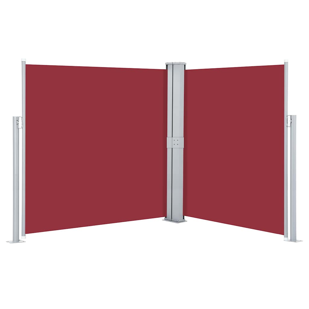 48465 vidaXL Retractable Side Awning Red 160x600 cm