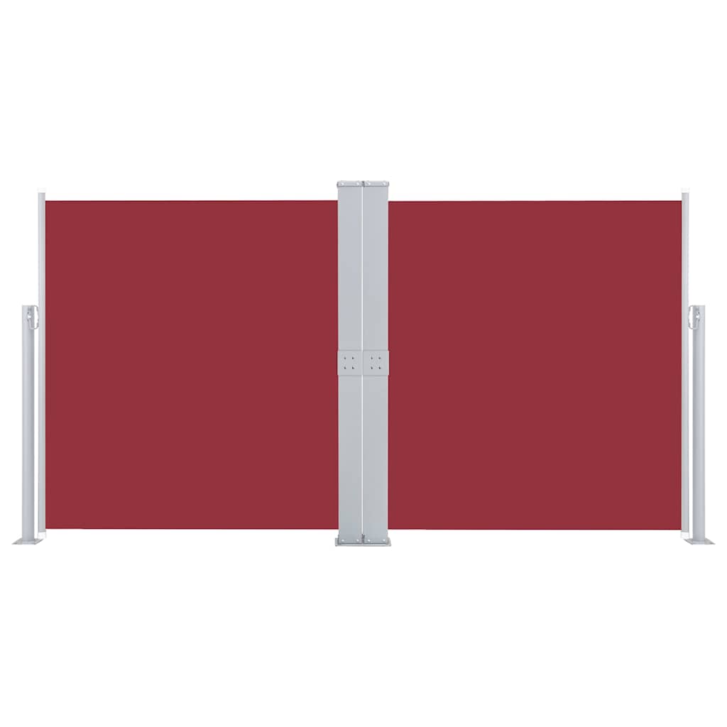 48465 vidaXL Retractable Side Awning Red 160x600 cm