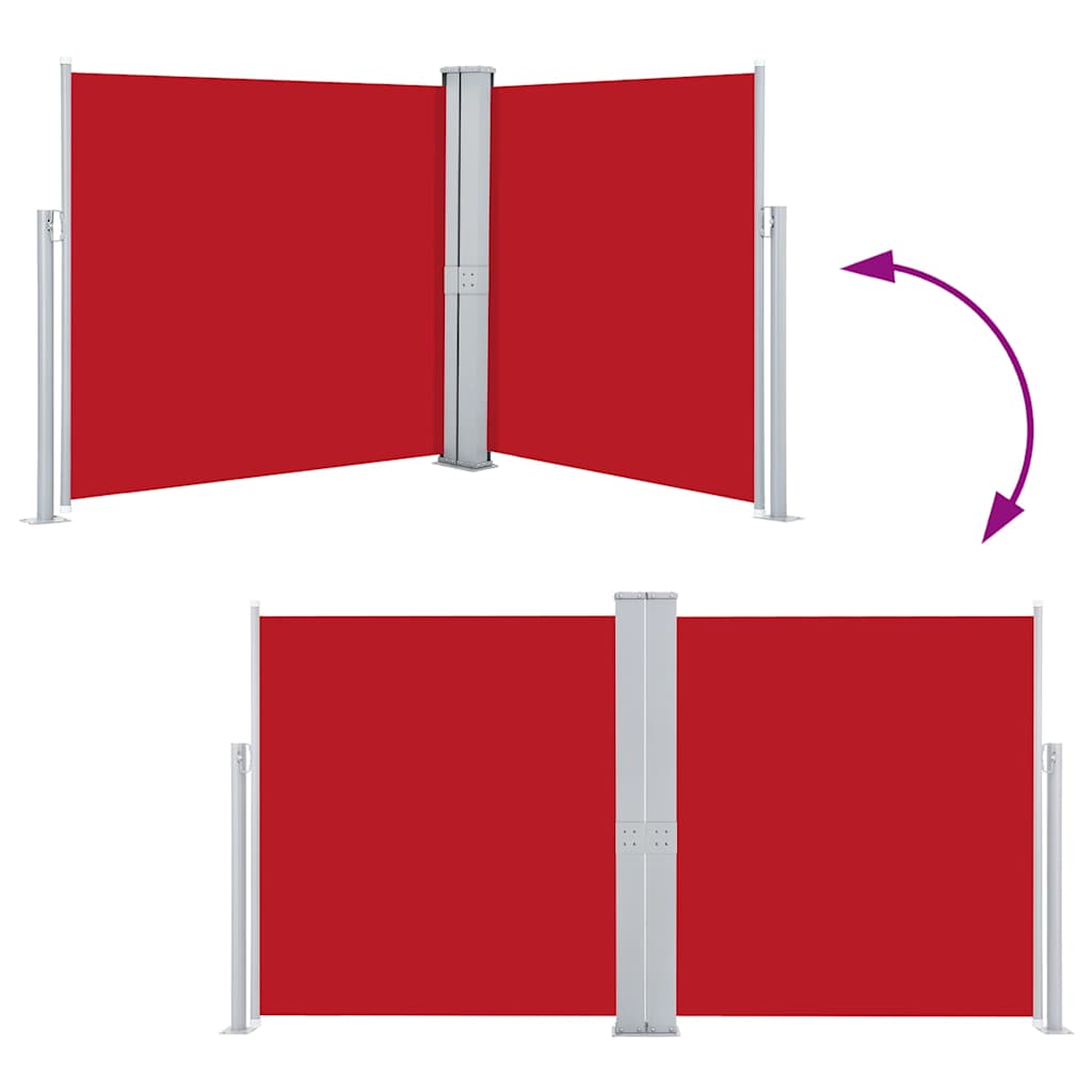 Retractable Side Awning 170x600 cm Red