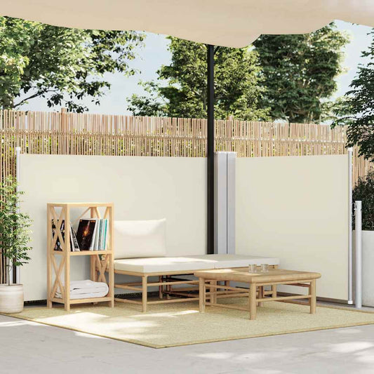 Retractable Side Awning Cream 120x1000 cm