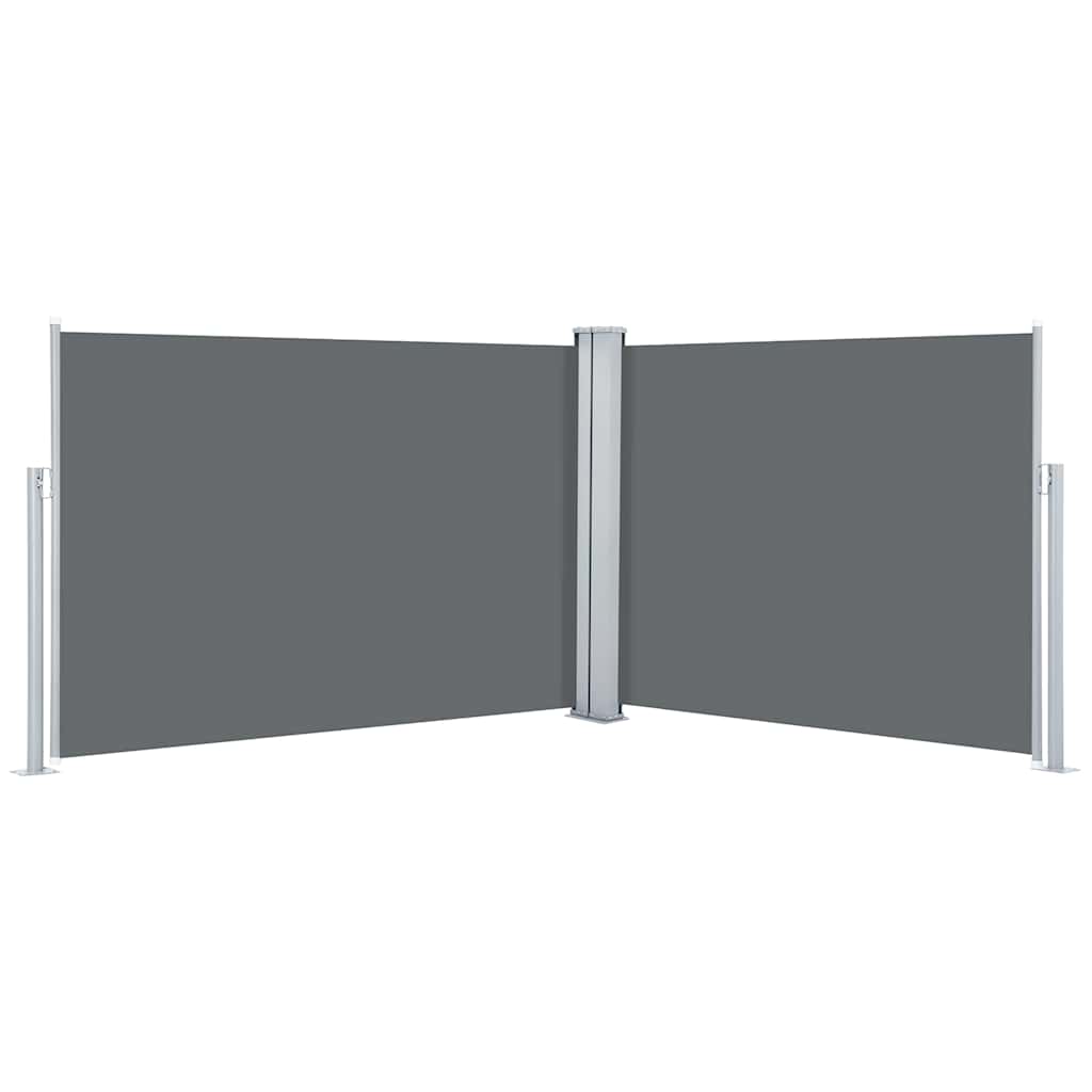 48480 vidaXL Retractable Side Awning Anthracite 120x1000 cm