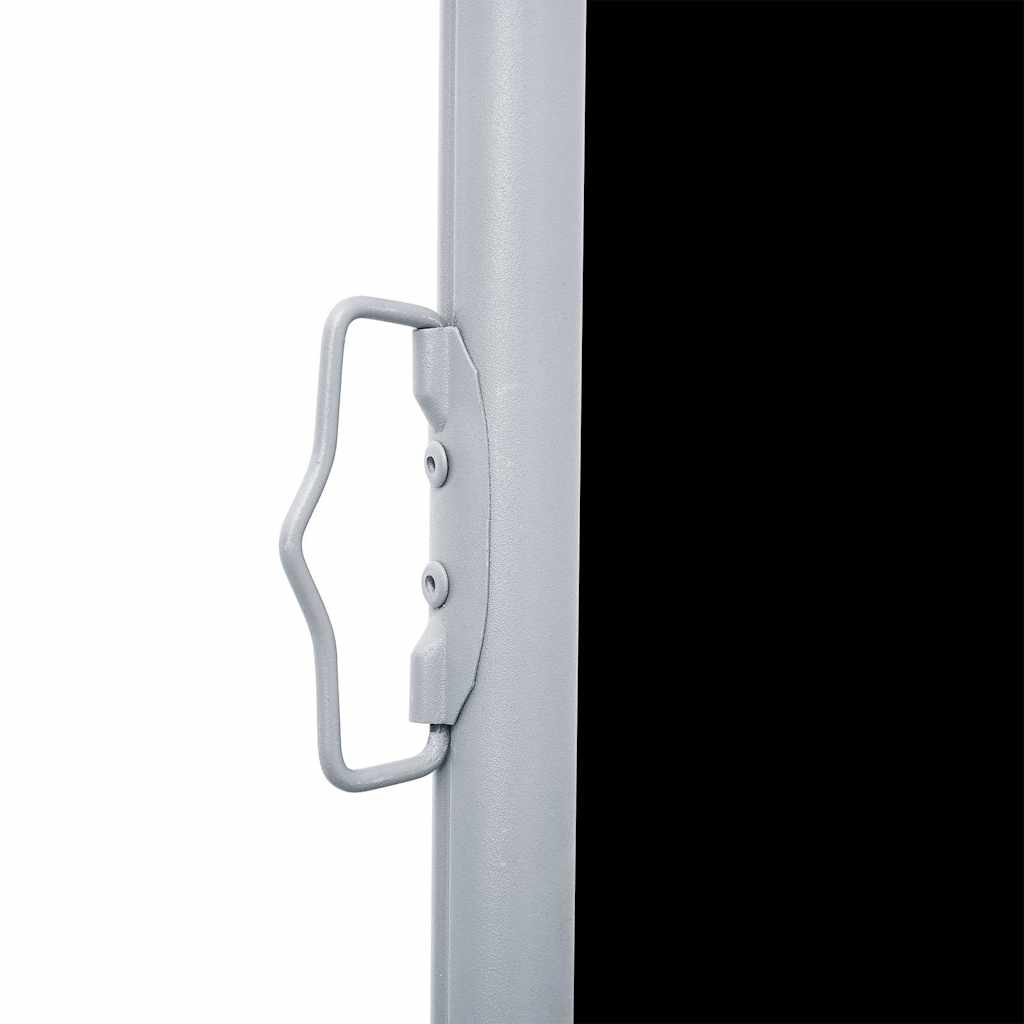 48484 vidaXL Retractable Side Awning Black 140x1000 cm