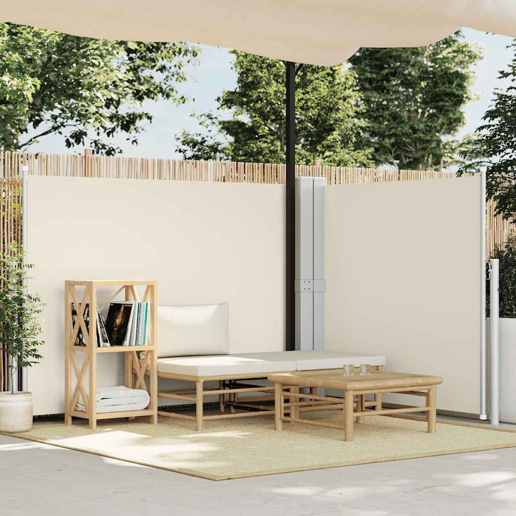 Retractable Side Awning Cream 140x1000 cm