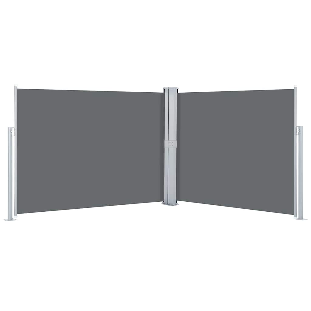 48486 vidaXL Retractable Side Awning Anthracite 140x1000 cm