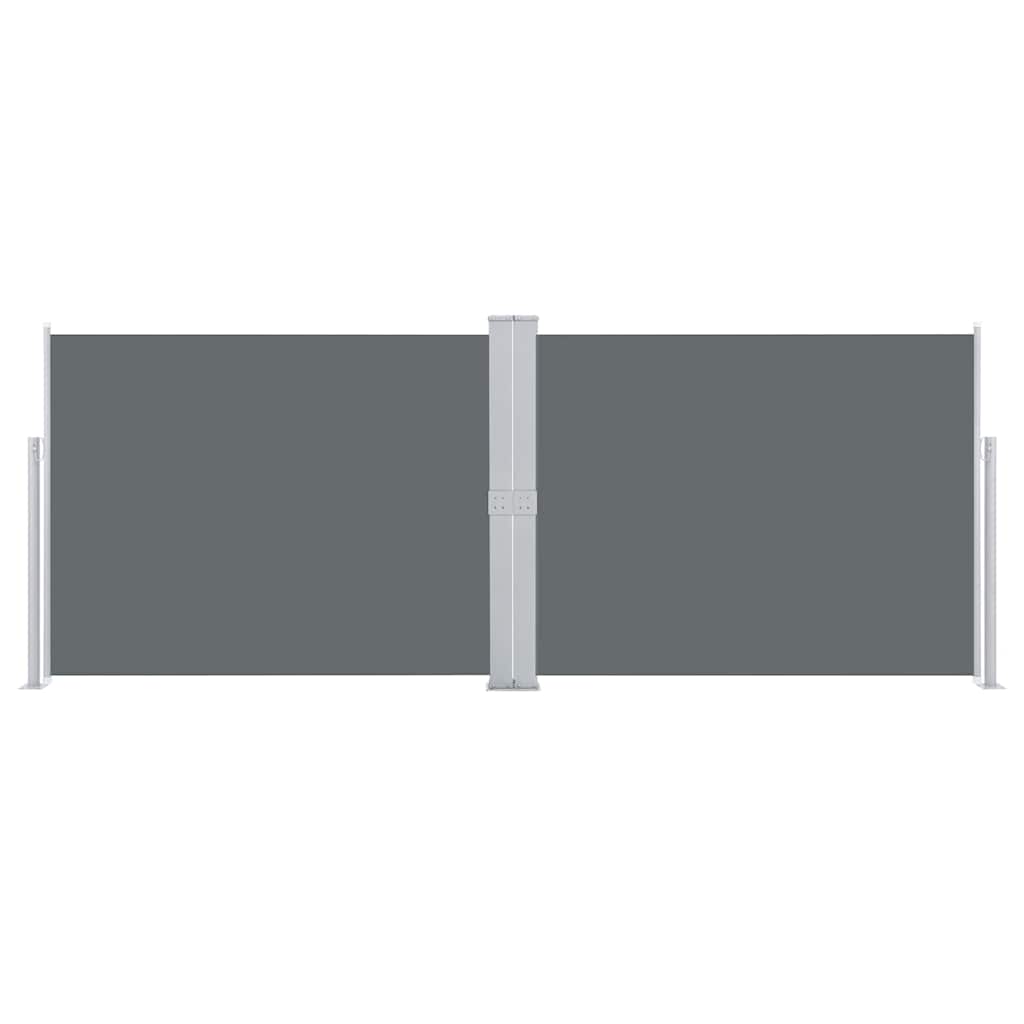 48486 vidaXL Retractable Side Awning Anthracite 140x1000 cm