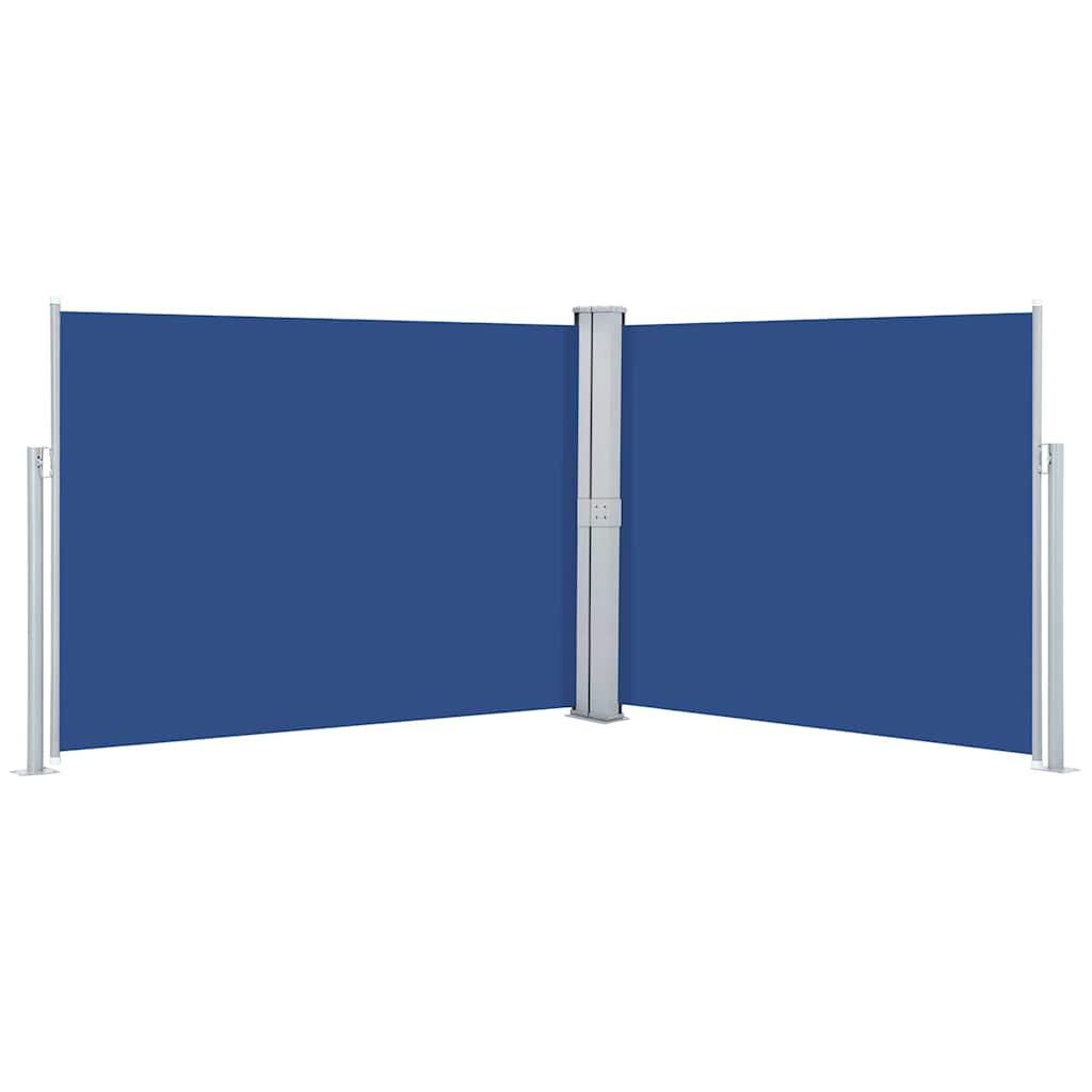 48488 vidaXL Retractable Side Awning Blue 140x1000 cm