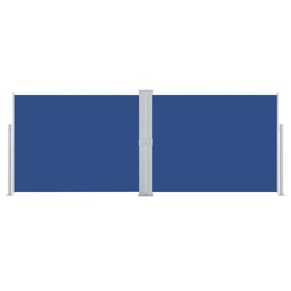 48488 vidaXL Retractable Side Awning Blue 140x1000 cm