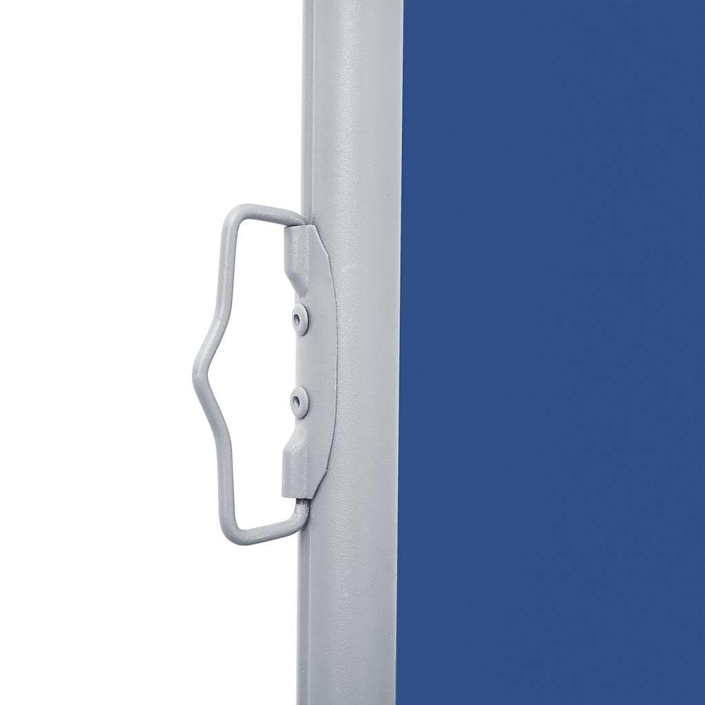 Retractable Side Awning Blue 140x1000 cm