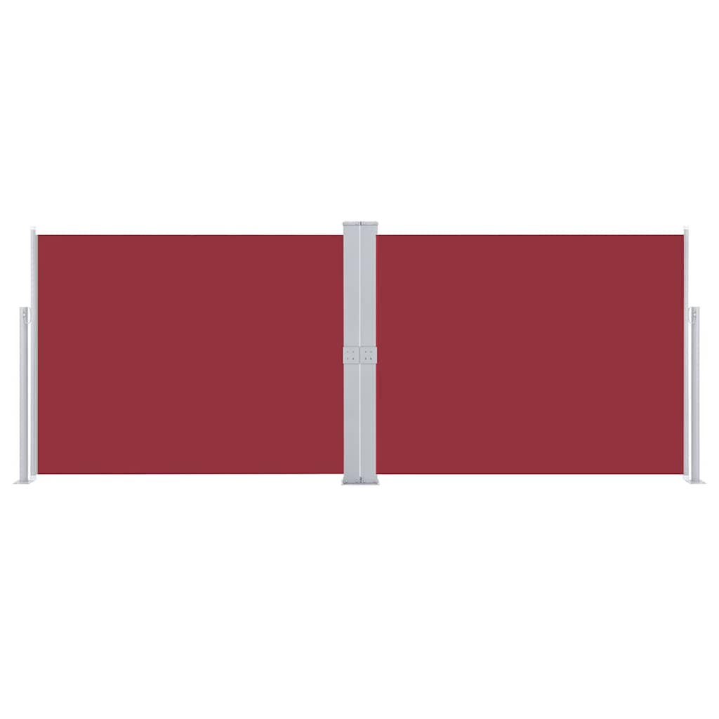48489 vidaXL Retractable Side Awning Red 140x1000 cm
