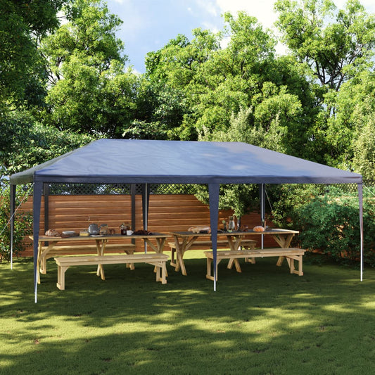 Partytent | Blue | Polyethylene | 4x6 m | UV-resistant materials