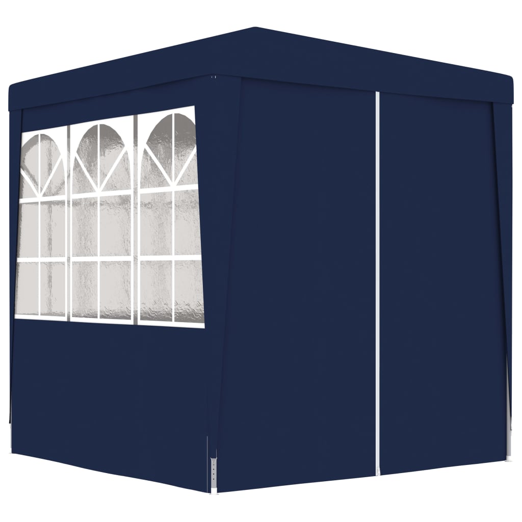 vidaXL Professional Party Tent with Side Walls 2x2 m Blue 90 g/m²