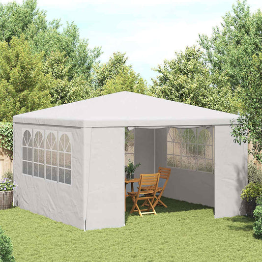 Party Tent | White | Polyethylene | 4x4 metres | UV-resistant materials