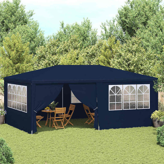 Party Tent | Blue | Polyethylene, Steel | Large |  Collapsible
