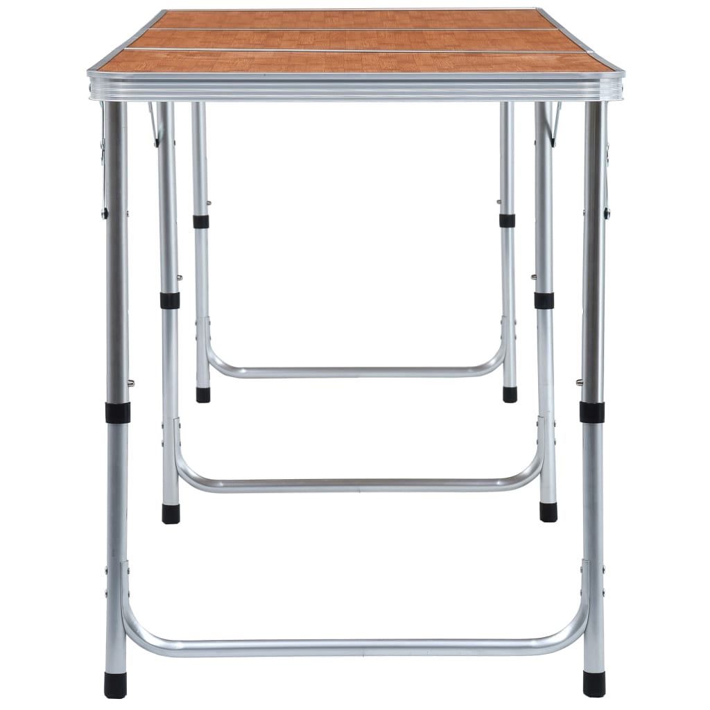 48174 vidaXL Foldable Camping Table Aluminium 180x60 cm