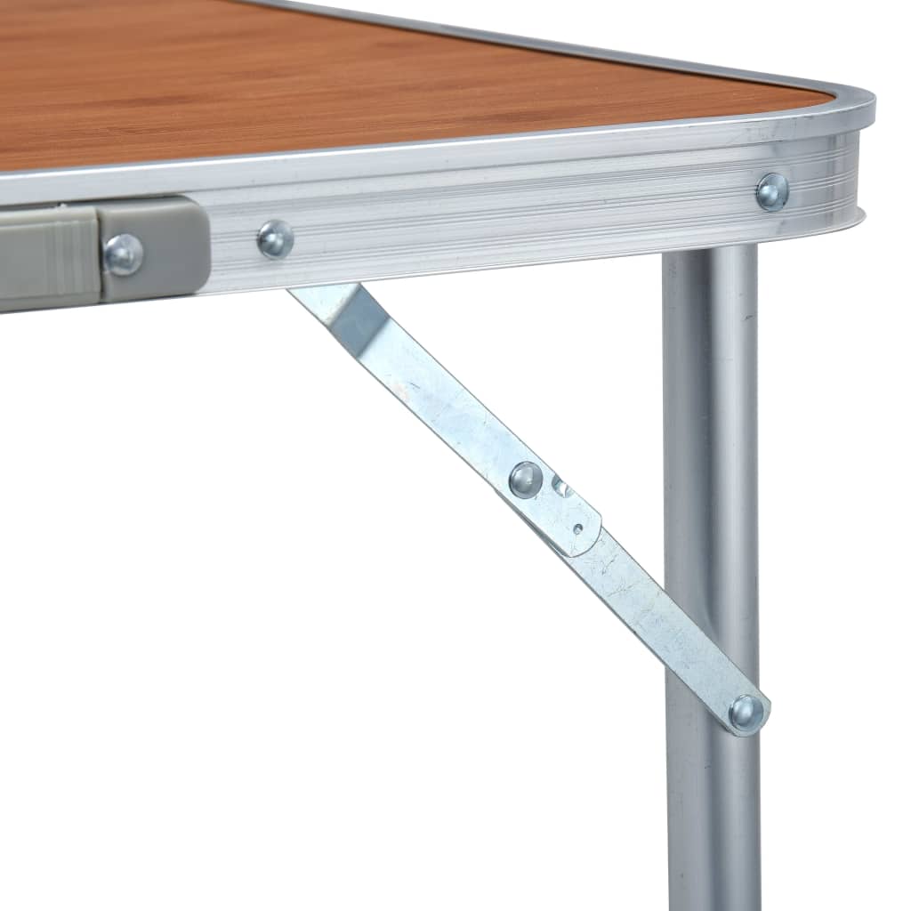 48174 vidaXL Foldable Camping Table Aluminium 180x60 cm