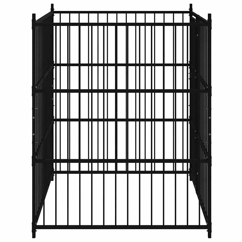 145761 vidaXL Outdoor Dog Kennel 150x150x185 cm