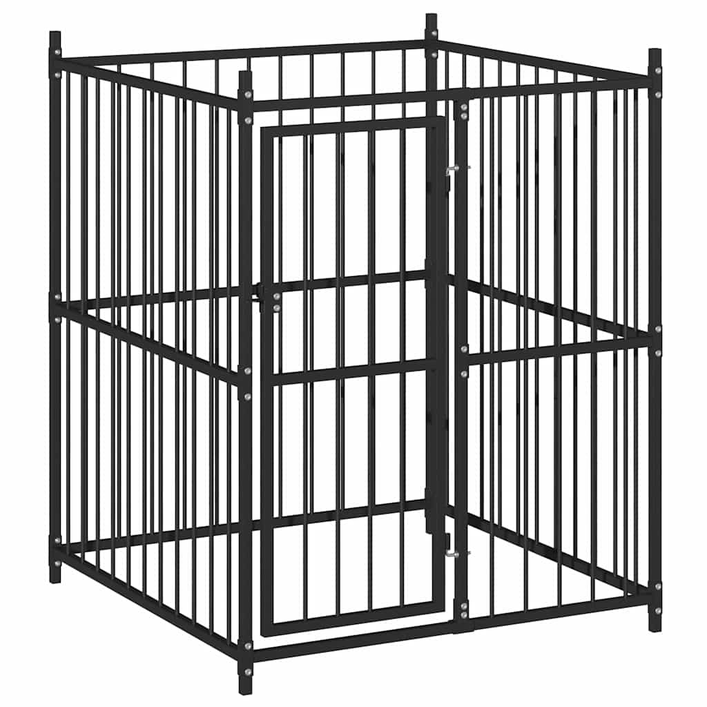 145763 vidaXL Outdoor Dog Kennel 120x120x150 cm
