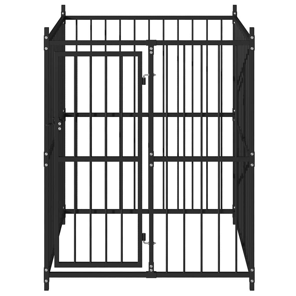 145763 vidaXL Outdoor Dog Kennel 120x120x150 cm