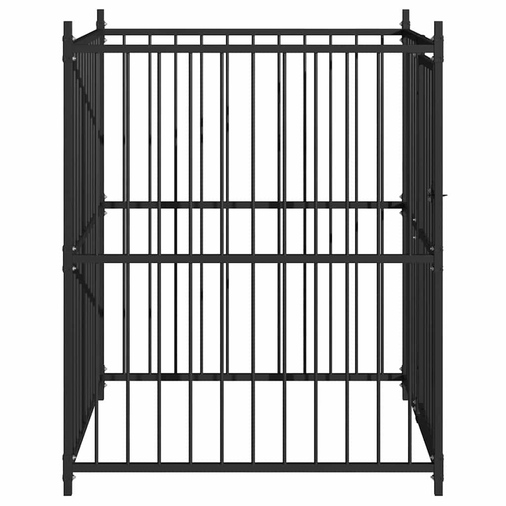 145763 vidaXL Outdoor Dog Kennel 120x120x150 cm