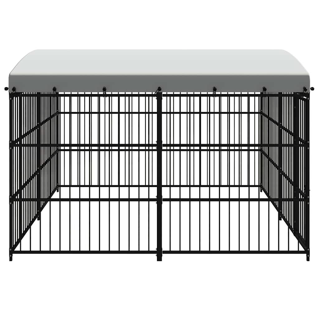 Outdoor Dog Kennel with Roof 300x300x210 cm
