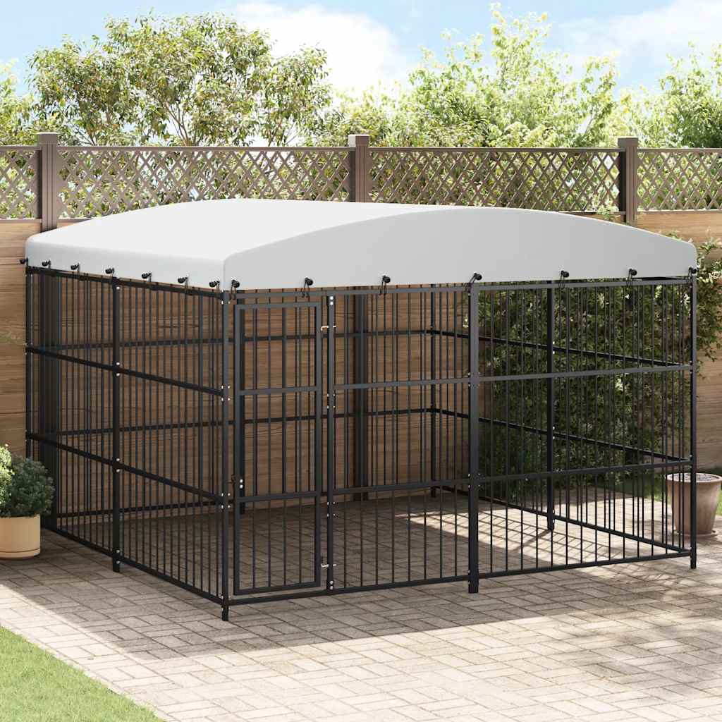 Outdoor Dog Kennel with Roof 300x300x210 cm