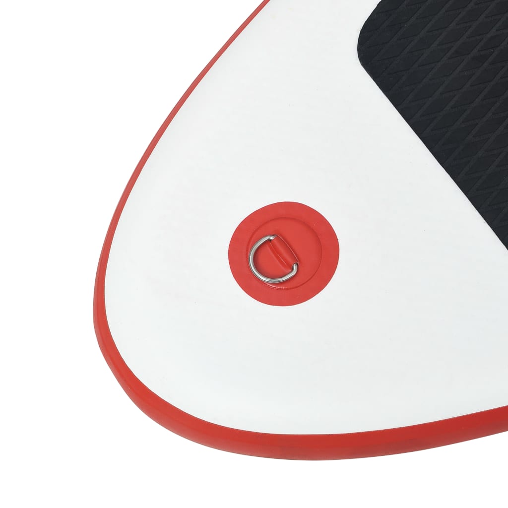 vidaXL Inflatable Stand Up Paddleboard with Sail Set Red and White