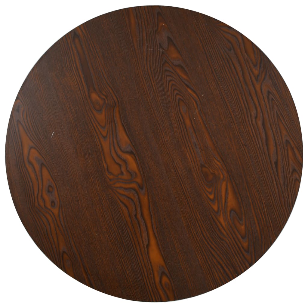 vidaXL Bistro Table Dark Brown 80 cm MDF