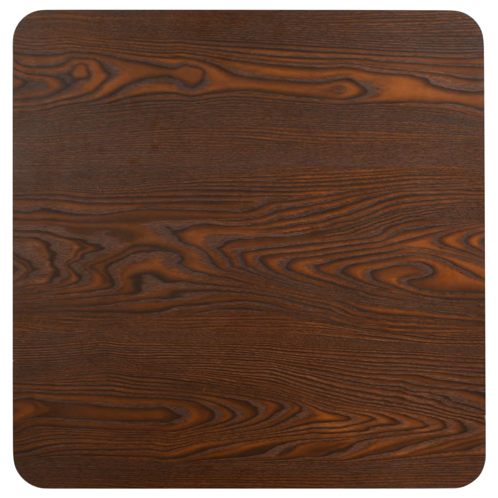 Bistro Table Dark Brown 50x50 cm MDF