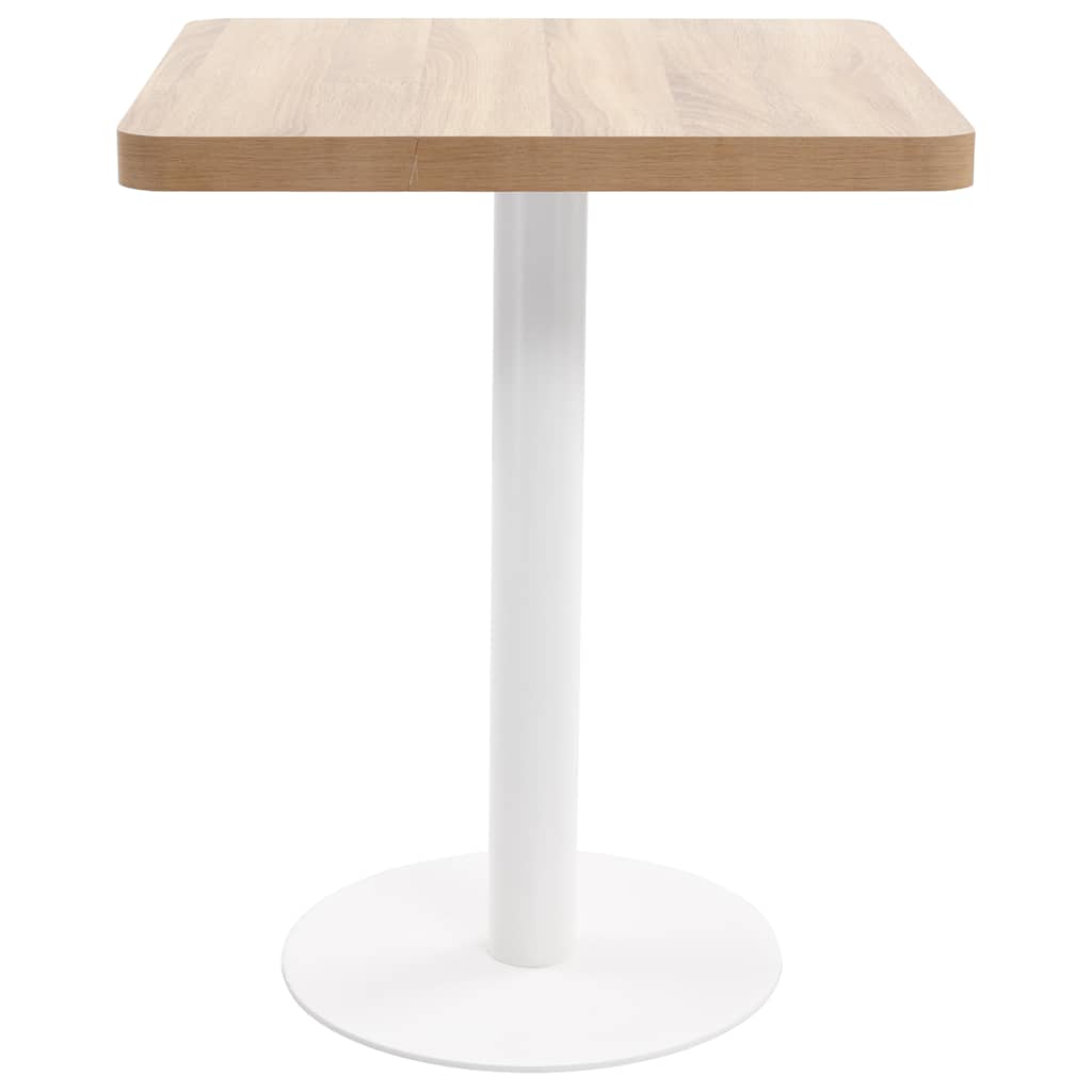 Bistro Table Light Brown 60X60 cm MDF